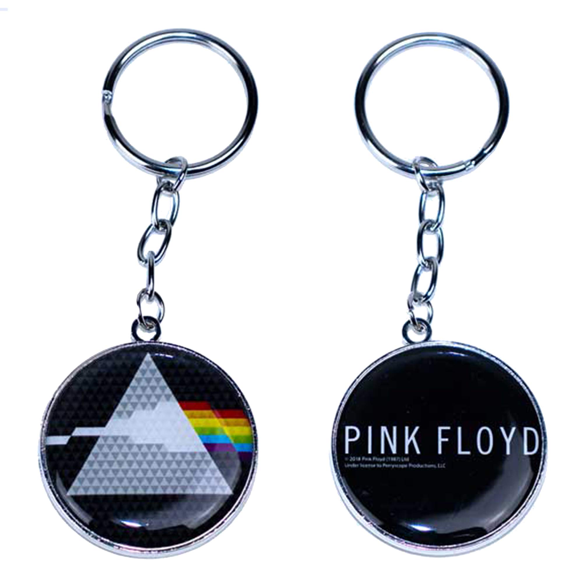 Pink Floyd Dark Side of The Moon Print Dome Glass Keychain - Unique Music Gift for Fans, Collectors & Rock Enthusiasts - Perfect for Keys, Backpacks & Concert Accessories