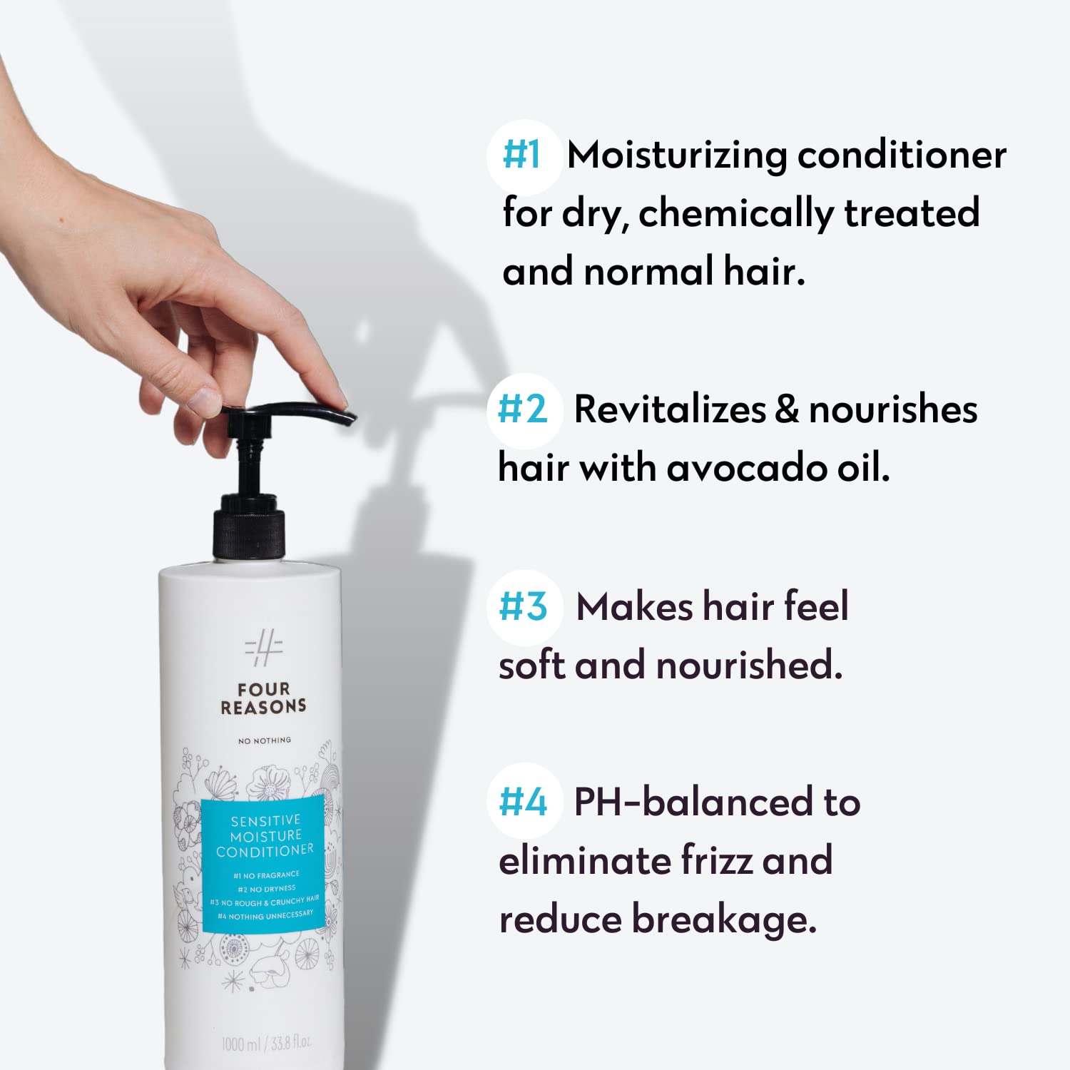 **Sensitive Skin & Scalp Moisturizing Shampoo and Conditioner Set - Jumbo Size - 100% Vegan, Hypoallergenic, Fragrance-Free & Unscented - Ideal for Dry, Itchy Scalp & Daily Gentle Hair Care**