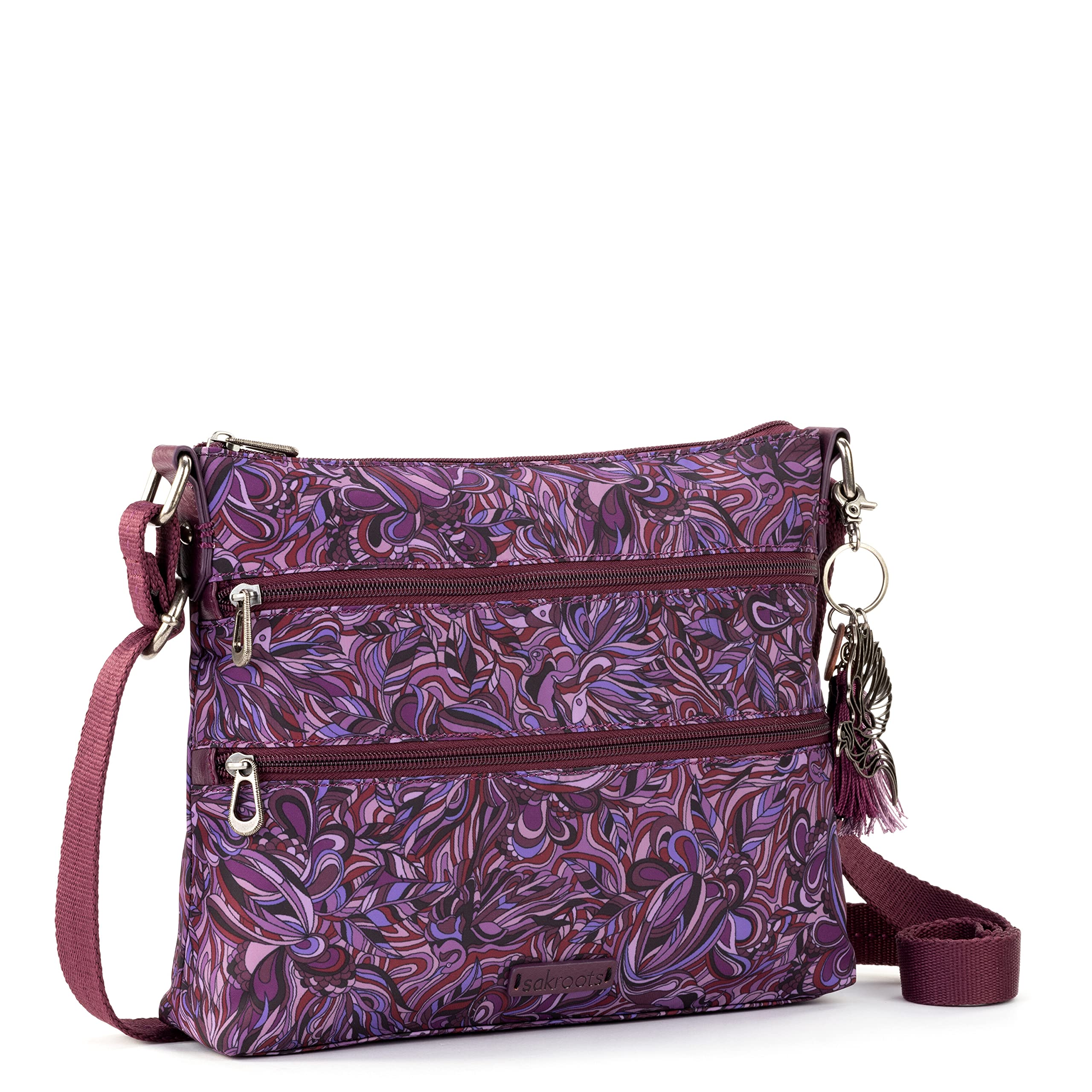 Sakroots Eco-Friendly Crossbody Bag for Women - Lightweight & Stylish Twill Shoulder Purse - Perfect for Travel, Work & Everyday Use