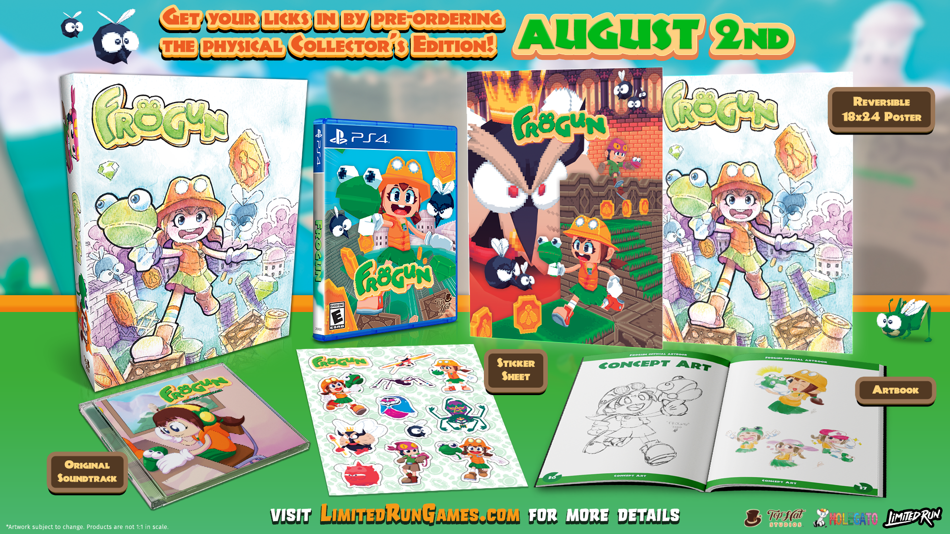 Frogun Collector's Edition for PS4 - Limited Edition Action-Adventure Game | Perfect for Retro Gaming Enthusiasts & Collectors