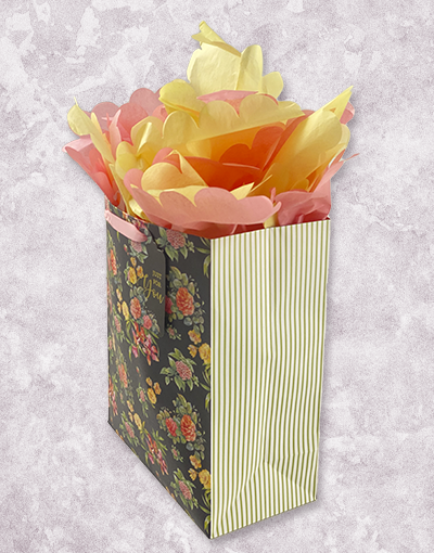 Floral Garden Gift Bags - Elegant Printed Party Favor Pouches for Weddings, Baby Showers & Birthday Celebrations