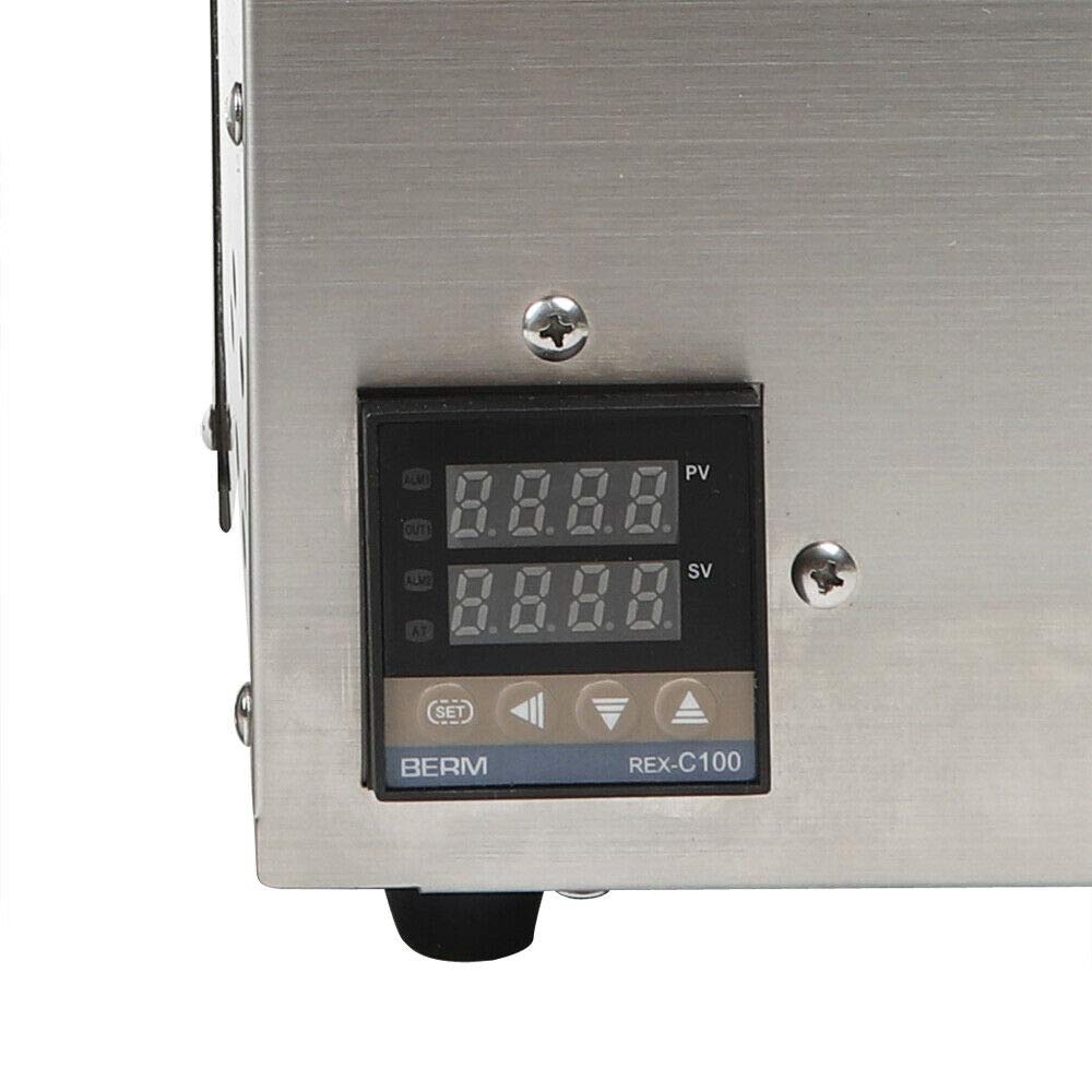 1500W Automatic Oil Press Machine for Home & Commercial Use - Stainless Steel Nut Seed Oil Extractor with Cold/Hot Press & Smart Temperature Control - Perfect for Making Almond, Walnut, Peanut, and Sesame Oils in Kitchen or Small Business