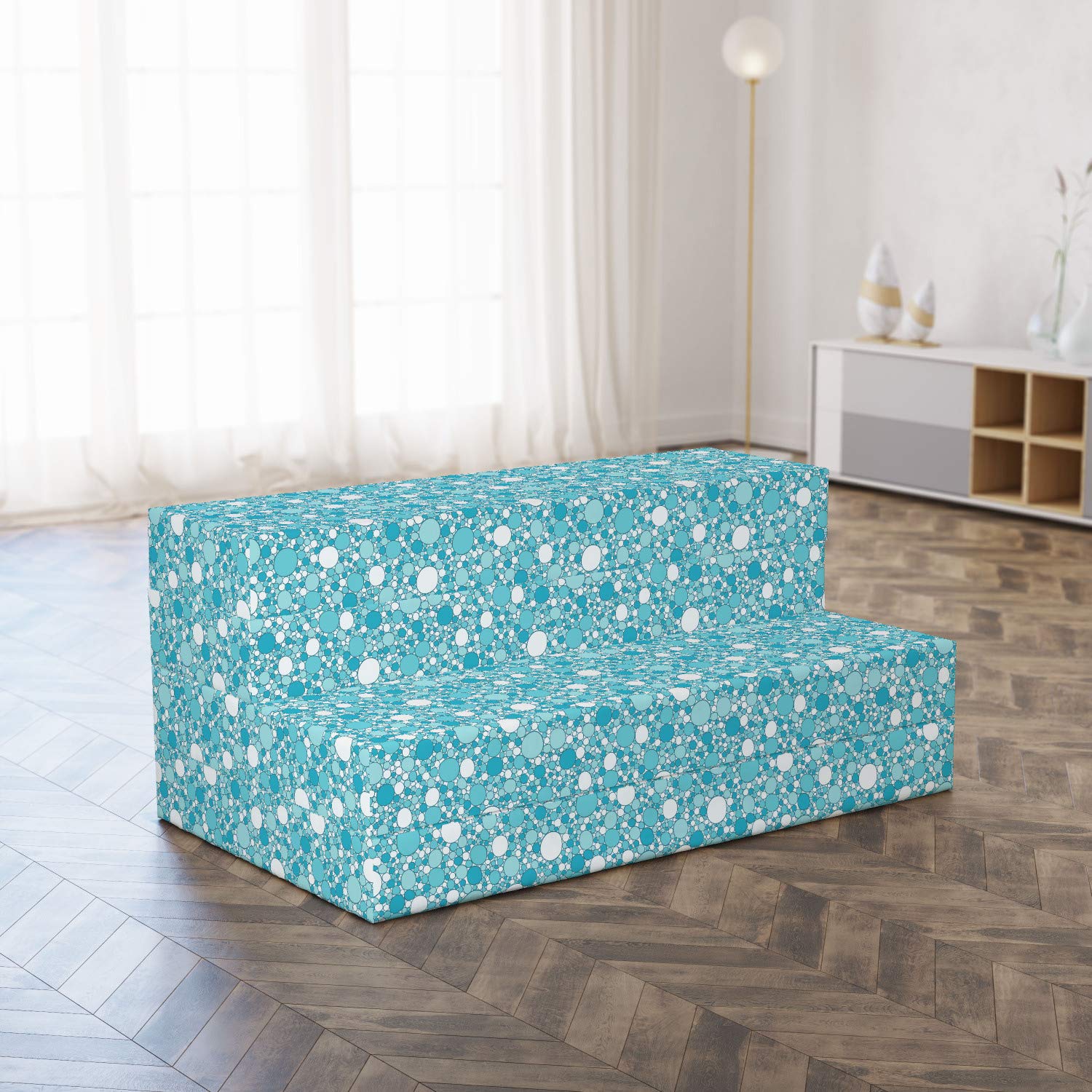 Ambesonne Abstract Foldable Mattress - Modern Bubbles Pattern, 78.7