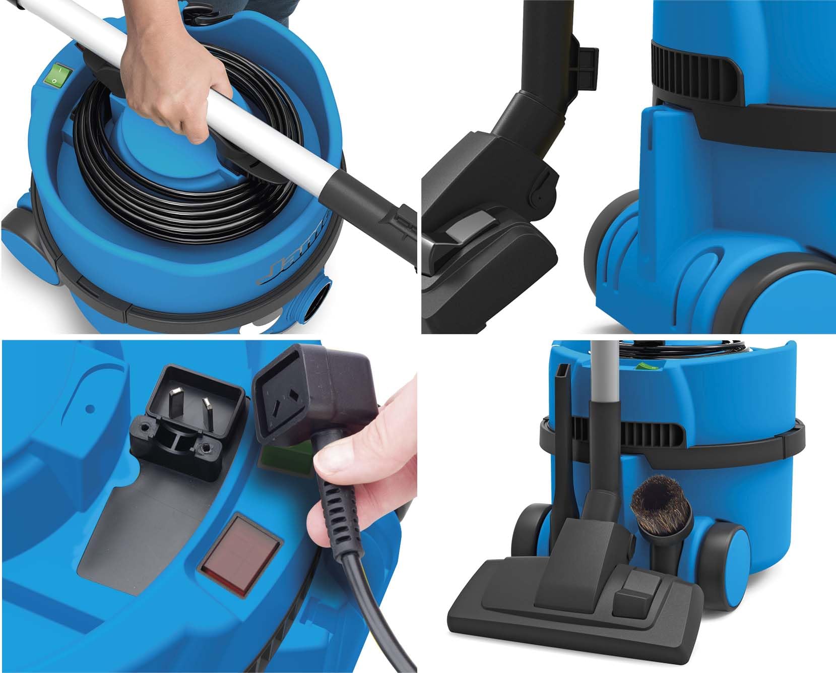 James JVP180 Powerful Cordless Vacuum Cleaner - Lightweight, Rechargeable for Pet Hair, Hard Floors & Carpets - Perfect for Home, Office & Car Cleaning