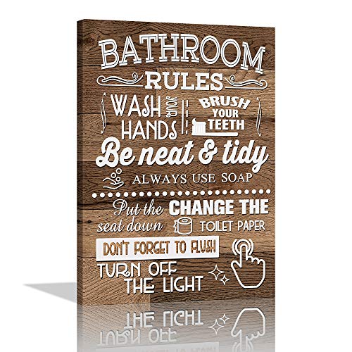 Bathroom Canvas Wall Art
