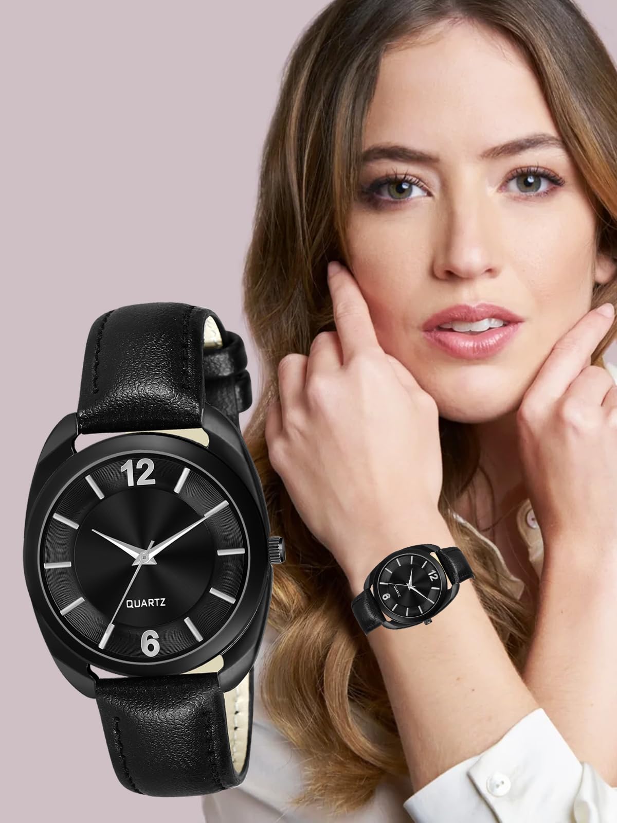 Shocknshop Casual Analog Round Dial Ladies Wrist Watch for Women & Girls - Fashionable & Stylish Timepiece for Everyday Wear, Office, Dating & Special Occasions - L32227