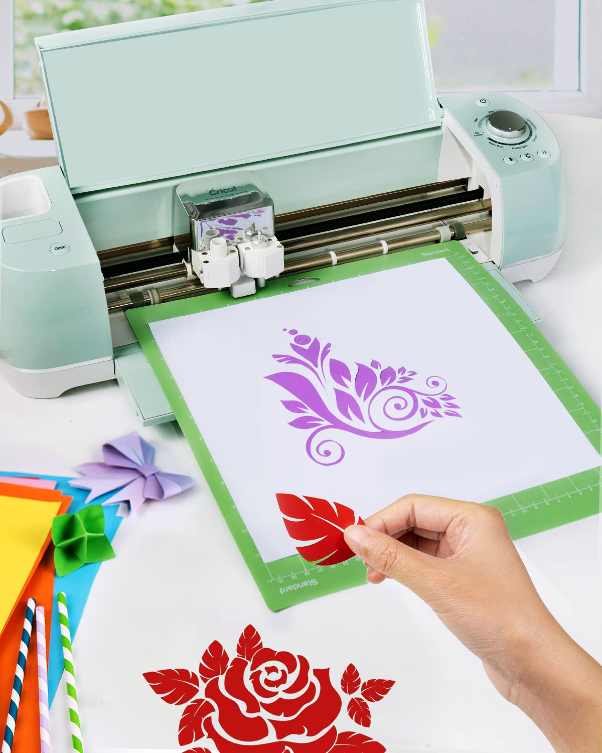 12x12 Cutting Mat 20 Pack for Cricut Maker 3/Maker/Explore 3/Air 2/Air/One - Standard Green Self-Healing Sticky Grip Cutting Pads - Replacement Accessories for Scrapbooking, Stamping & Crafting - Perfect for DIY Projects, Vinyl Cutting & Paper Crafts