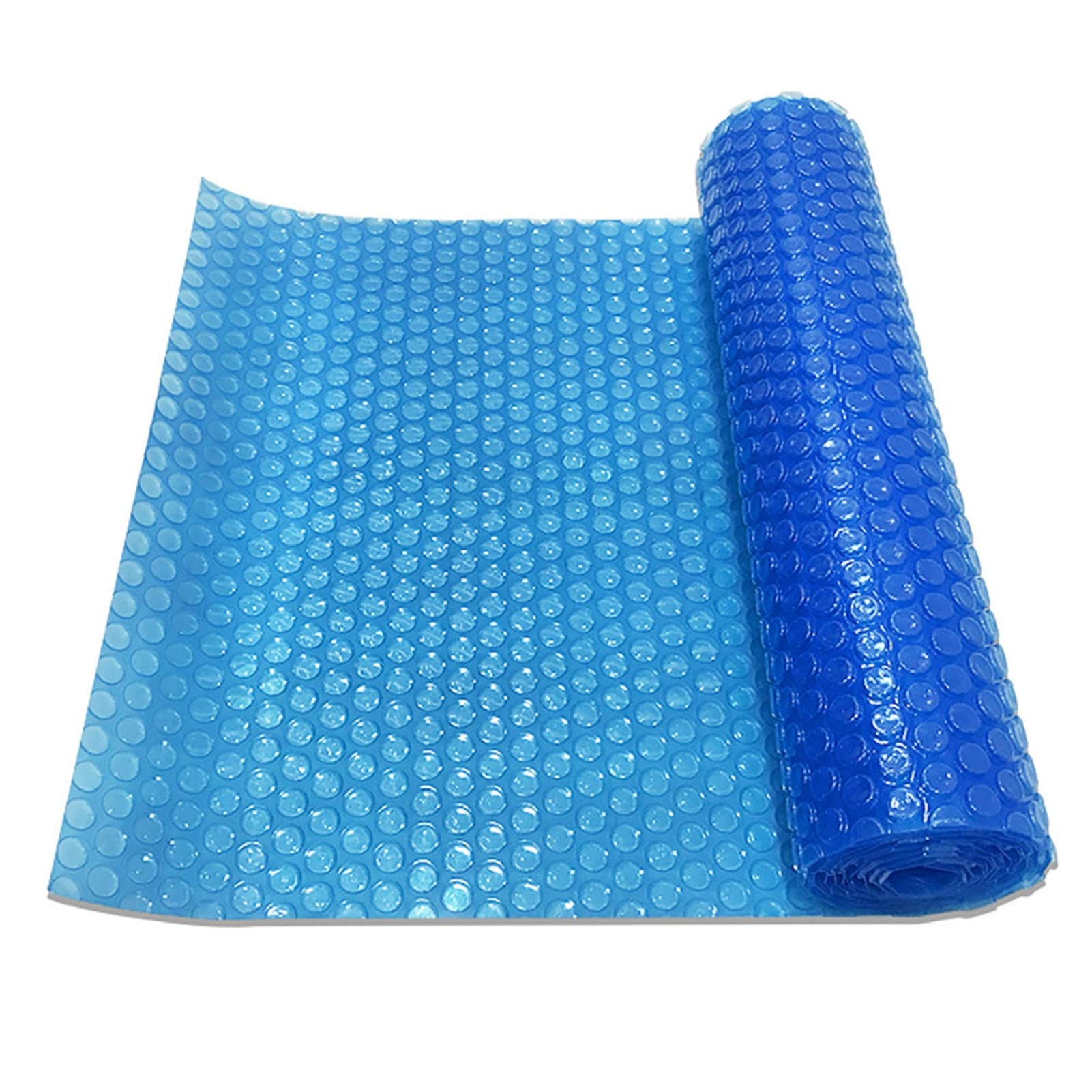 Heavy Duty Solar Pool Cover for In-Ground & Above-Ground Rectangular Swimming Pools - Blue PE Bubble Insulation Film (3.3x29.5ft) | UV Protection, Heat Retention & Energy Savings | Perfect for Summer Pool Maintenance & Winter Protection