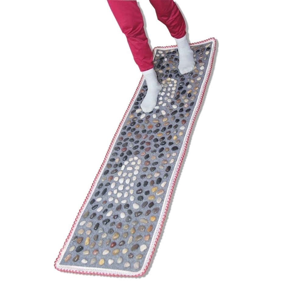 EliteShine Non-Slip Massage Mat - Soft Bathroom Rug, Kitchen Floor Mat, Stone Walkway Carpet & Yoga Mat for Home, Gym, Spa & Outdoor Use