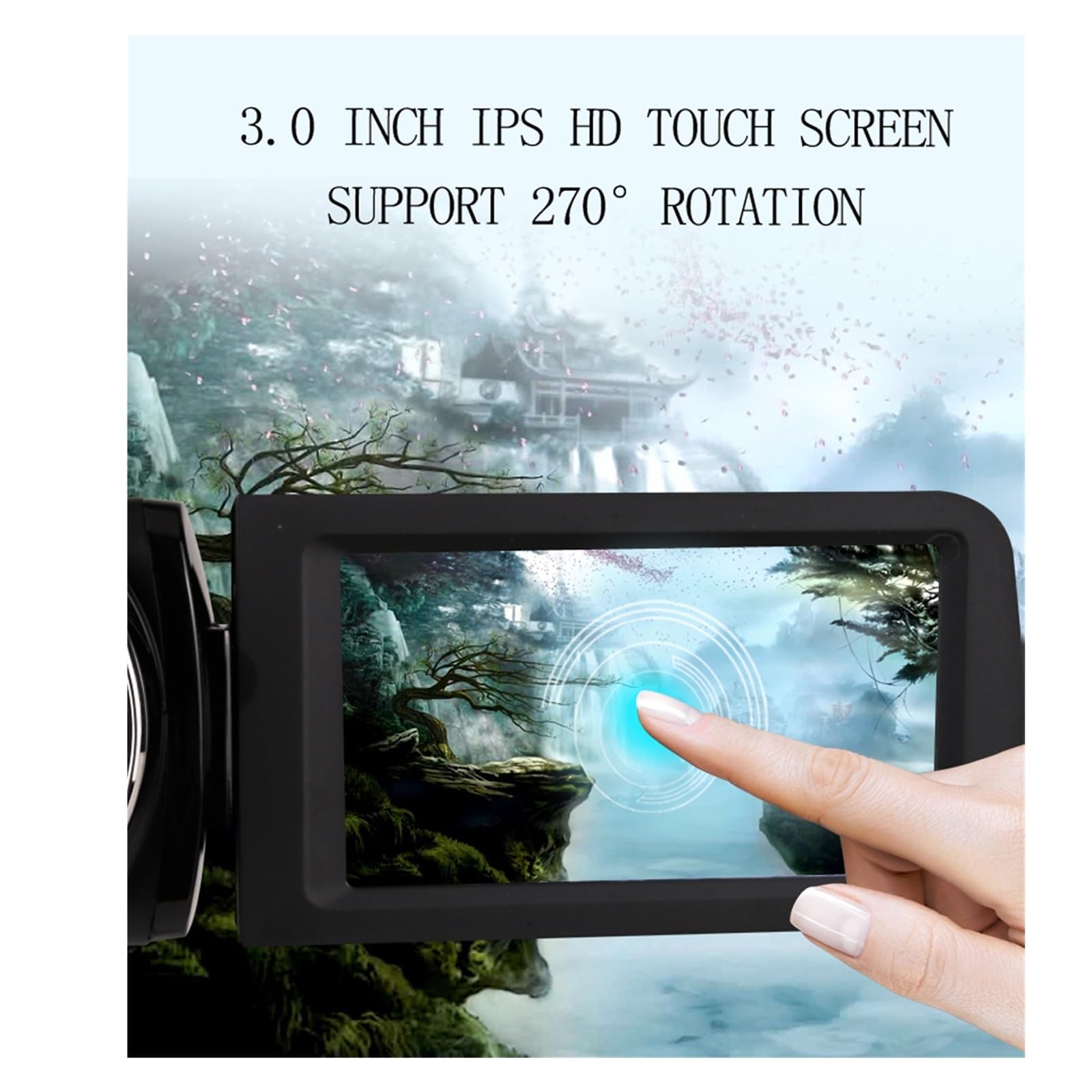 2.7K HD Digital Video Camera with 16X Zoom & 3.0