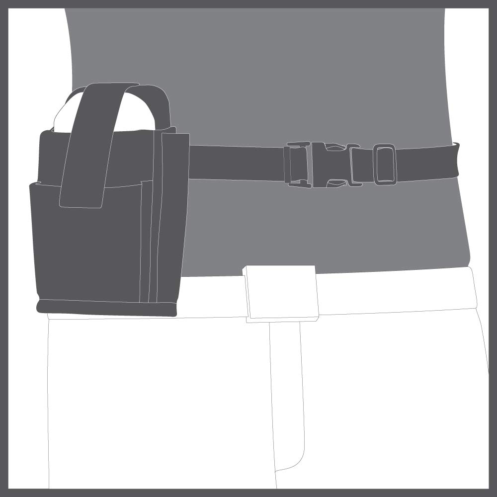 Hands-Free Holster for Handheld Mobile Computer & Smartphone - Belt Clip Carrying Case Pouch (Size S) - Perfect for Warehouse, Delivery & Outdoor Work