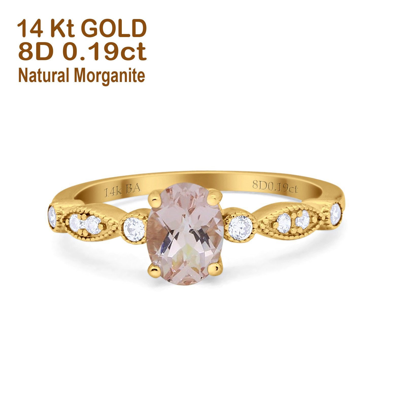 Yellow Gold Natural Morganite