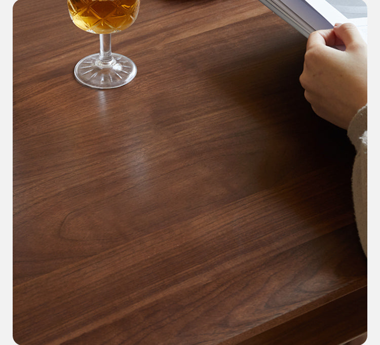 Premium Black Walnut Solid Wood Rectangular Dining Table - 72 Inch Rustic Farmhouse Style for Kitchen & Dining Room - Perfect for Family Gatherings & Dinner Parties
