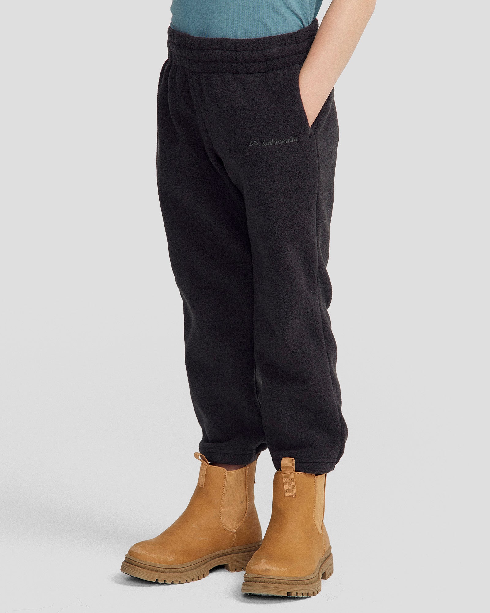 Kids' Ridge 100 PrimaLoft® Bio Joggers - Black | Eco-Friendly Insulated Running Pants for Boys & Girls | Perfect for Outdoor Play, Winter Sports & Cold Weather Activities
