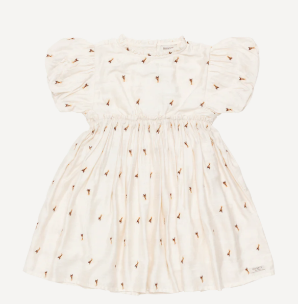 DONSJE CLARIZE DRESS for Girls (2-8 Years) - Cute & Comfortable Cotton Dress for Playdates, Parties & Everyday Wear
