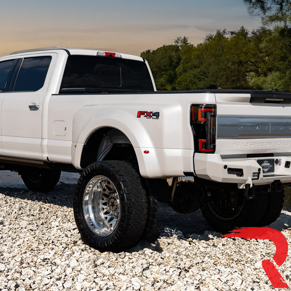Ford Super Duty 2017-2019 Ultra Bright OLED Tail Lights - Direct Replacement for Factory/OEM LED Lights with Multiple Lens Design | Perfect for Truck Upgrades, Night Driving & Enhanced Safety