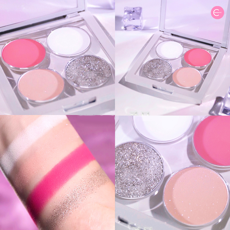 SUET NEI Moonlight Quad Eyeshadow Palette - 4 Highly Pigmented Shades for Day & Night Makeup Looks | Perfect for Parties, Weddings & Special Occasions