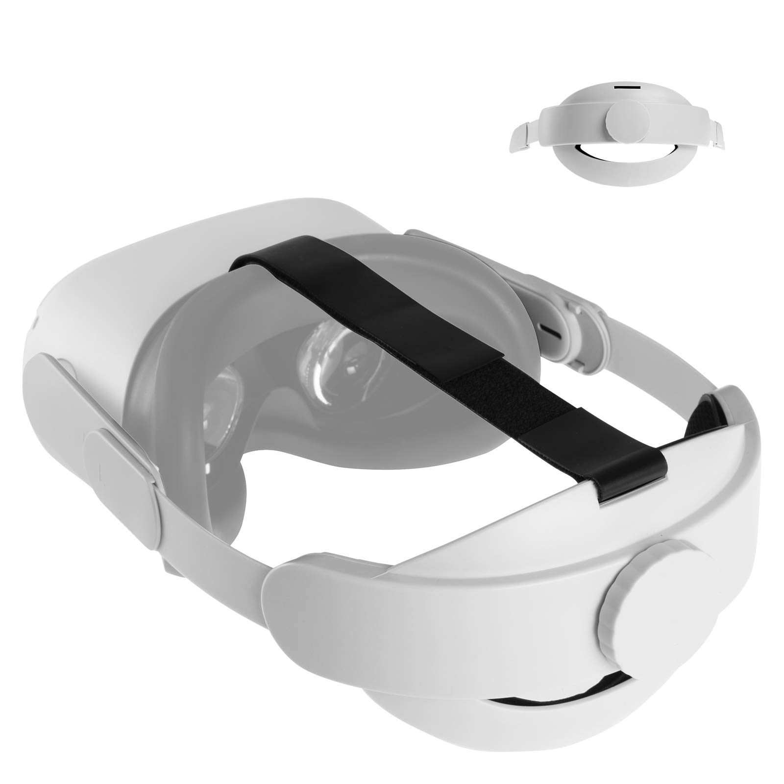Seltureone Adjustable Head Strap for Oculus Quest 2 - Comfortable Replacement for Elite Strap with Soft Head Cushion, Reduces Pressure - Perfect for VR Gaming, Movies & Extended Play Sessions