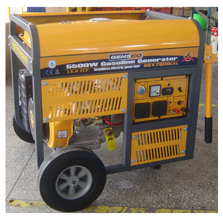 G7800 6500W Portable Gasoline Generator with 220V Output - Perfect for Home Backup Power, Camping & Outdoor Activities