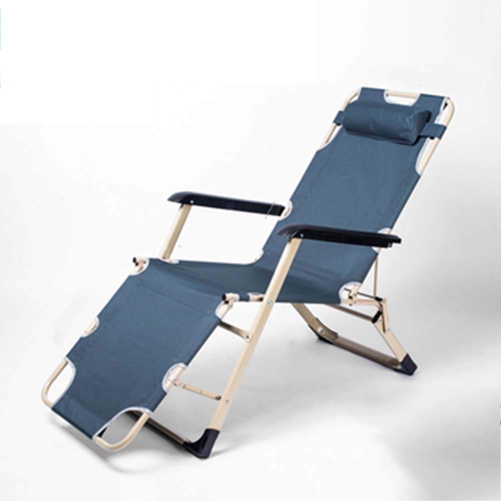 Adjustable Reclining Sun Lounger Chair - Foldable Zero Gravity Outdoor Lounge Chair for Patio, Garden, Beach & Office Use - Perfect for Relaxing, Sunbathing & Working Comfortably