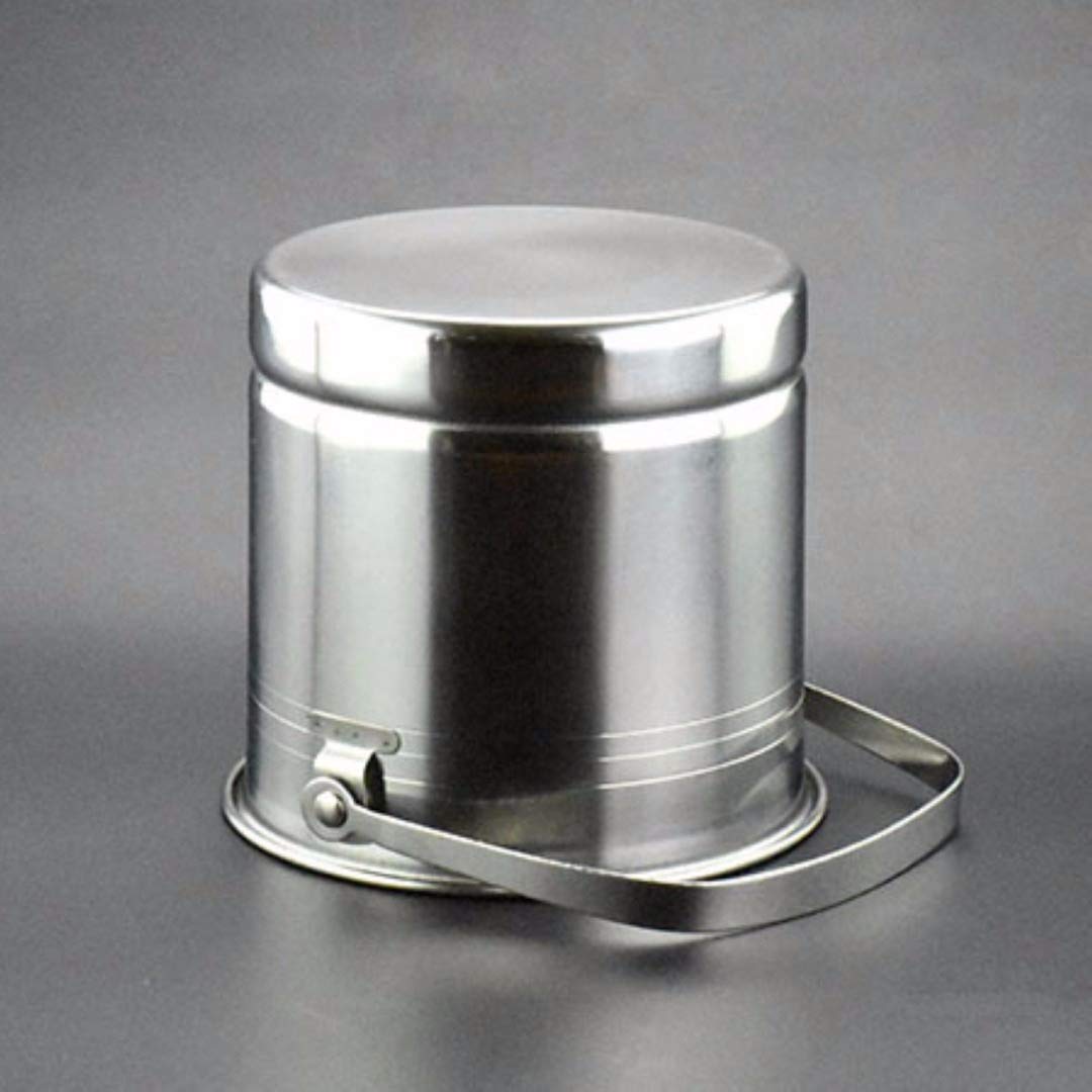 1L Stainless Steel Ice Bucket with Lid & Tweezer - Premium Champagne & Wine Chiller for Bars, Parties, Home Entertaining - Keeps Drinks Cold for Hours