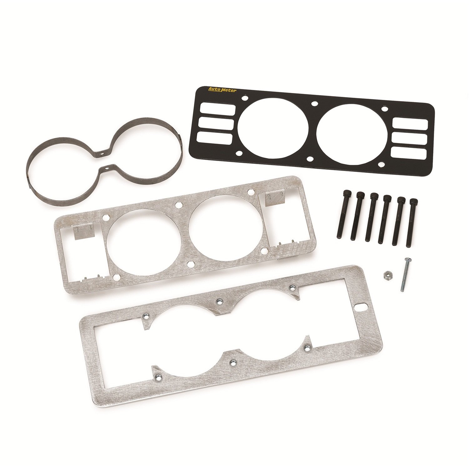 Auto Meter 50101 Dual Gauge Cage - Universal Gauge Pod Mount for Car, Truck & Motorcycle - Perfect for Performance Monitoring & Custom Dash Installations
