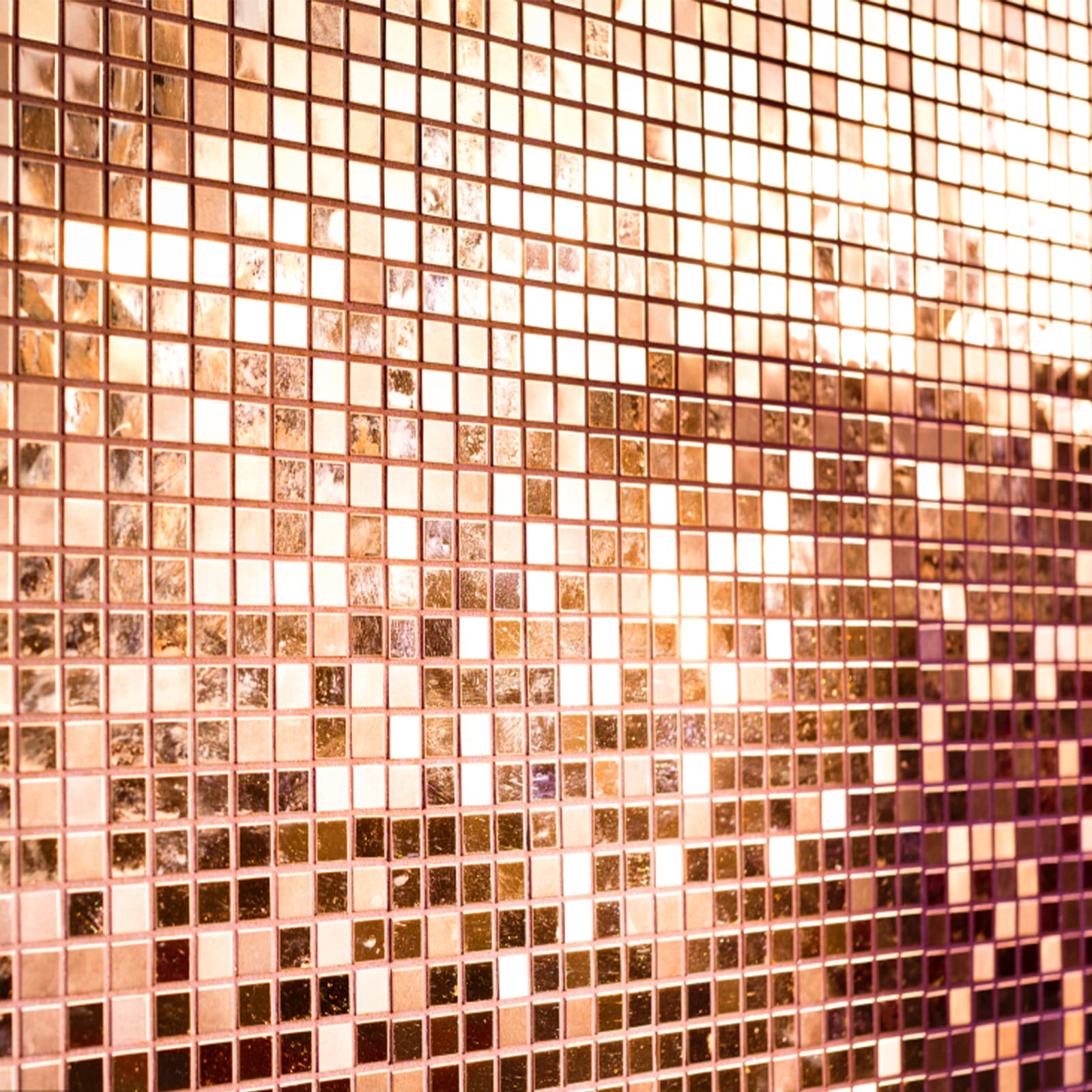6000pcs Self-Adhesive Mirror Mosaic Tiles - 10 Sheets 5x5mm Glass Mirror Stickers for DIY Disco Ball, Home Decor, Wall Art, Craft Projects (Rose Gold) - Perfect for Party Decorations, Bedroom Accents & Creative Gifts