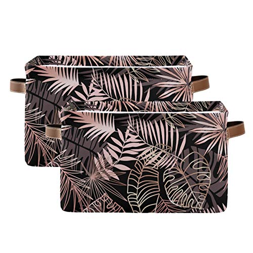 3 Gold Palm Leaves