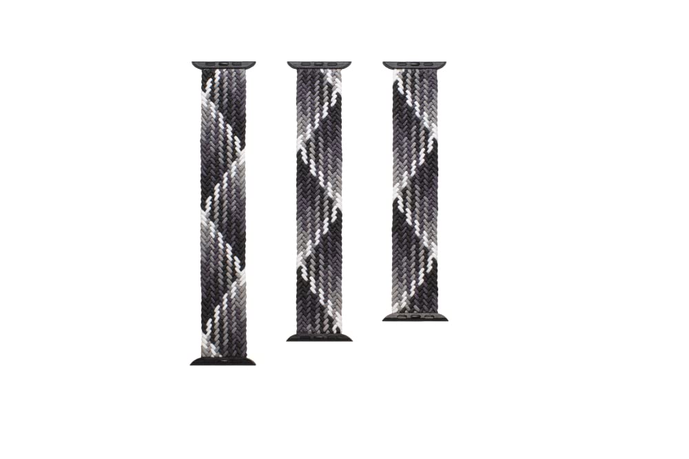 ZAGG Gear4 Braided Stretchy Solo Loop Band for Apple Watch 42mm 44mm 45mm - Small Size (705009499) - Comfortable Elastic Strap Compatible with iWatch Series 7/6/SE/5/4/3/2/1 - Perfect for Workouts, Running & Everyday Wear