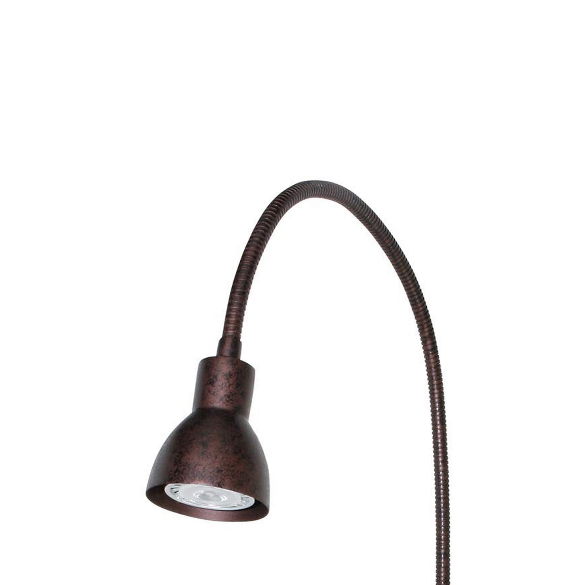 Benjara Bronze Metal Round Wall Reading Lamp with Plug-in Switch - Perfect for Bedroom, Living Room & Study Lighting