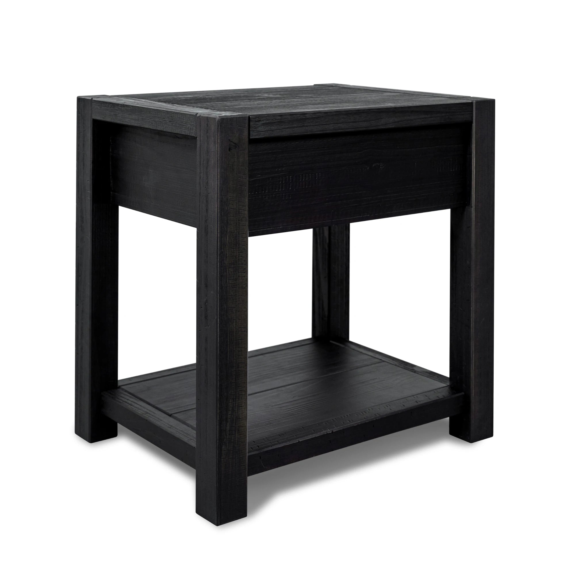Modern Montauk End Table - Stylish Nightstand for Bedroom, Living Room & Office - Compact Side Table with Storage Shelf - Perfect for Small Spaces, Apartments & Dorm Rooms