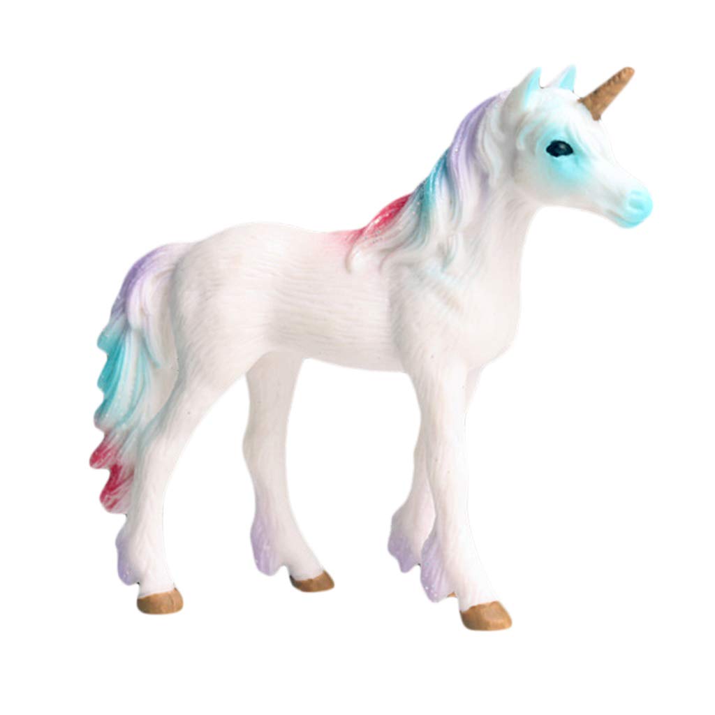 Fantasy Horse Model Toy - Mythical Rainbow Unicorn Statue for Home Decor, Kids Room, Birthday Gifts & Collectibles | Perfect for Fantasy Themed Parties, Nursery Decor & Gift Giving