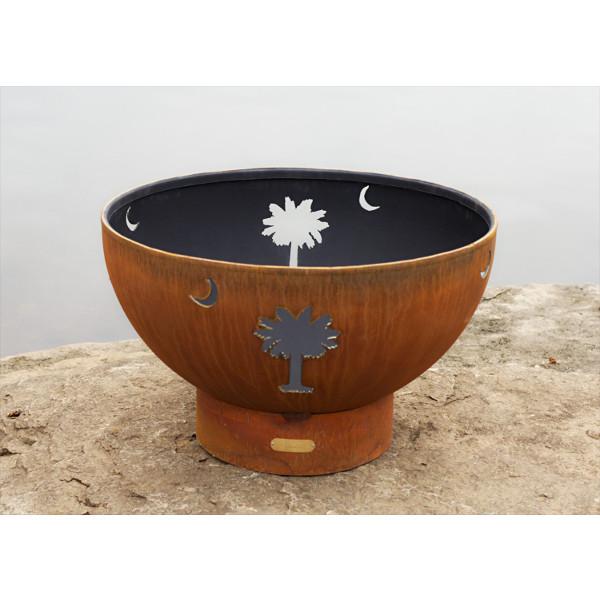 Portable Outdoor Fire Pit - Tropical Moon Design for Backyard, Patio & Camping | Perfect for Bonfires, S'mores & Relaxing Evenings