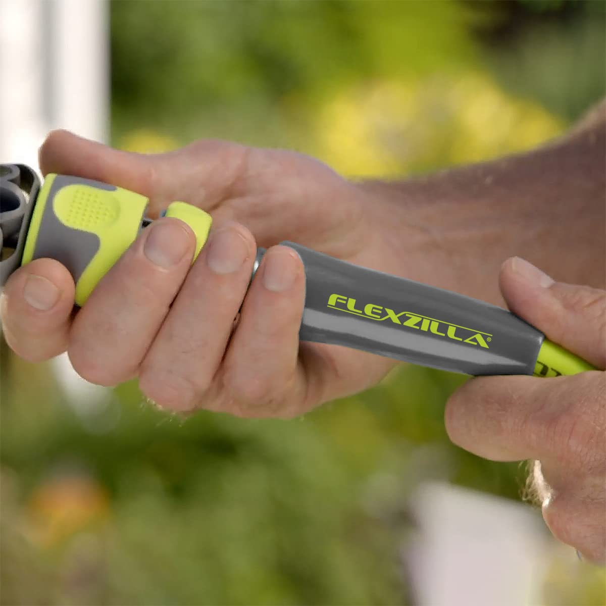Flexzilla HFZG6100YW-E 3/4 Inch x 100 Feet Heavy Duty Lightweight Garden Hose - Drinking Water Safe, Kink-Free, ZillaGreen - Perfect for Lawn Care, Car Washing, and Outdoor Watering