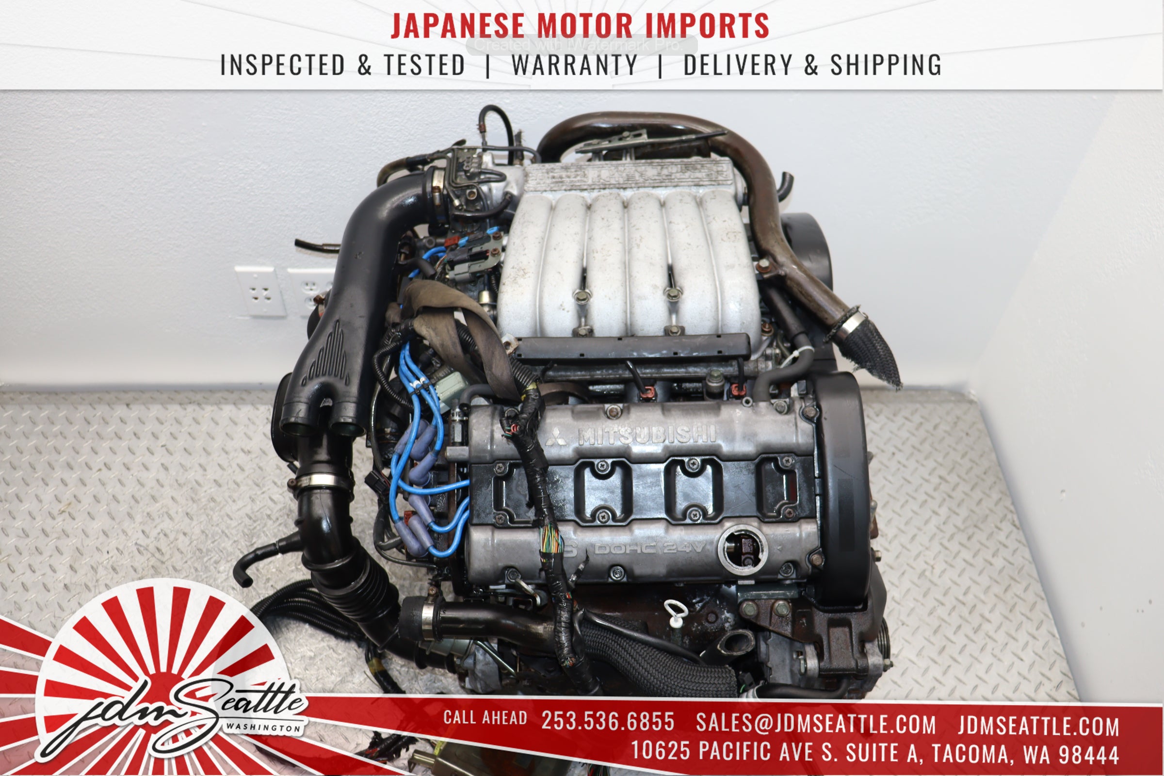 JDM 6G72TT 94-97 Mitsubishi 3000GT & Dodge Stealth Twin Turbo Engine - Core Only - Perfect for Performance Upgrades & Restoration Projects