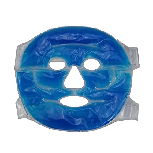 Cooling Gel Face Mask with Strap - Reusable Relaxing Eye Sleep Pad for Migraine Relief, Beauty & Health Care - Suitable for All Skin Types | Home Use, Spa, Travel & Self-Care Relaxation (1 Piece)