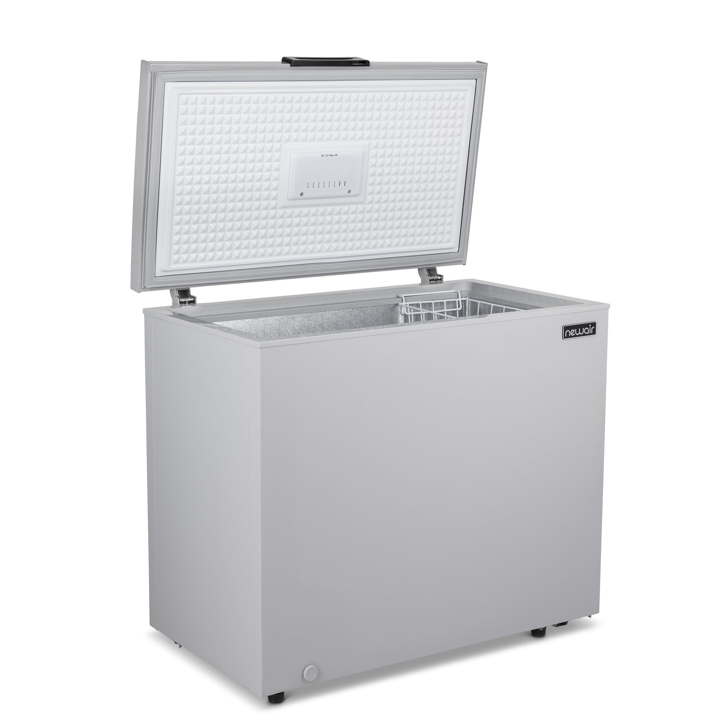 Newair® 6.7 Cu. Ft. Compact Chest Freezer - Energy Efficient, Ultra Quiet Deep Freezer for Home, Garage, or Basement - Cool Gray (Perfect for Meal Prep, Bulk Food Storage & Beverage Cooling)