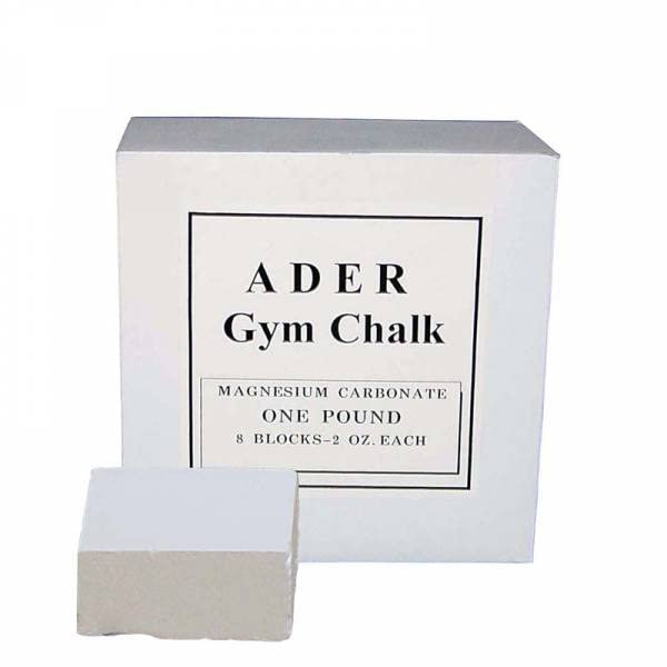 Premium Ader Gym Chalk - 8 Pack (2 oz Each) for Weightlifting, Rock Climbing & Cross Training | Non-Slip Grip Enhancer for Workouts & Sports