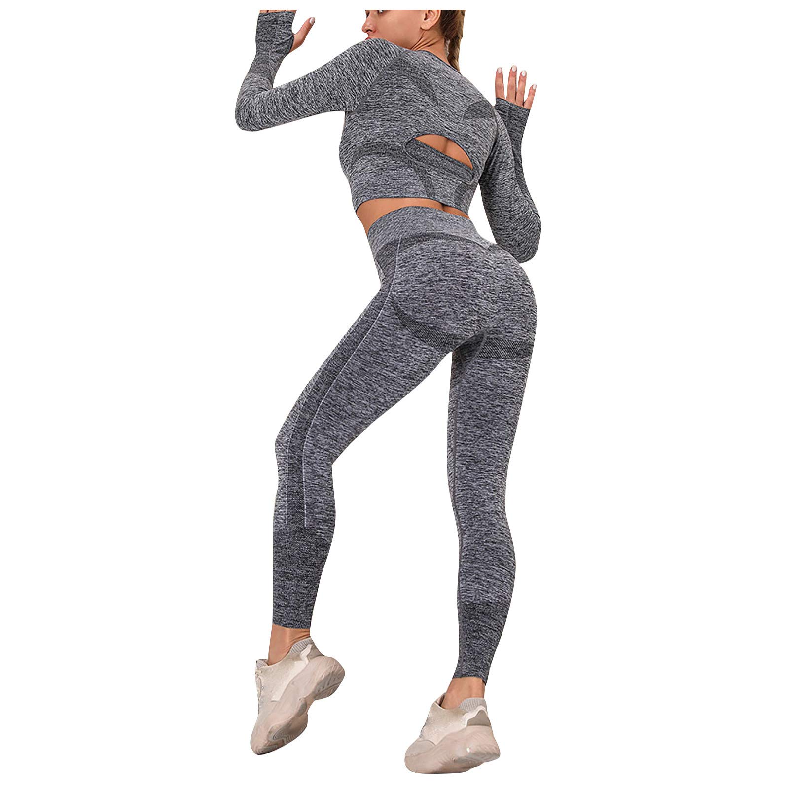 LEKODE High Waist Yoga Pants for Women - Tummy Control Workout Leggings with Hip Lift Design, Running & Fitness Activewear - Perfect for Gym, Yoga, and Everyday Wear