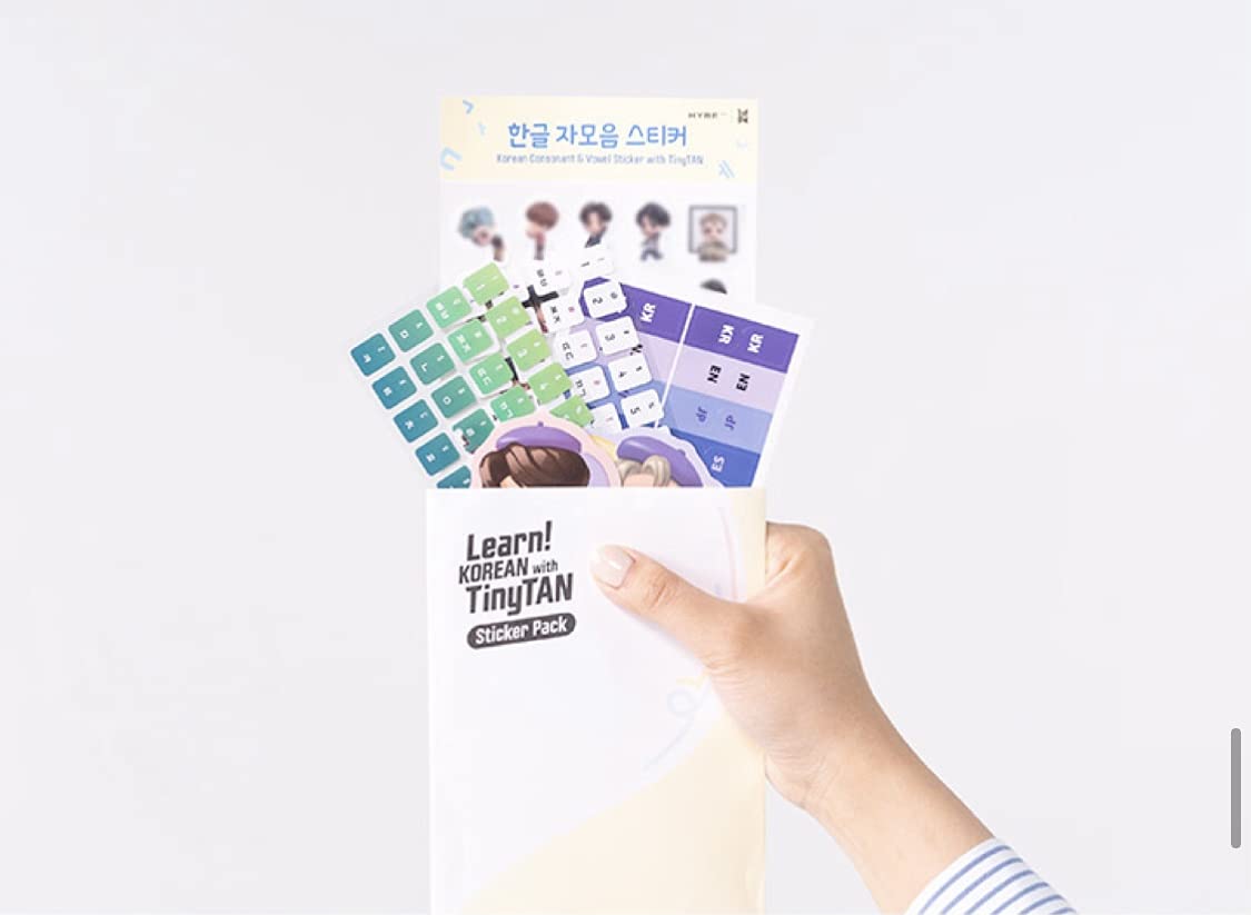 Official BTS TinyTAN Korean Language Learning Kit - Fun K-Pop Study Set for Beginners | Learn Korean with BTS Merchandise for Fans & Language Learners