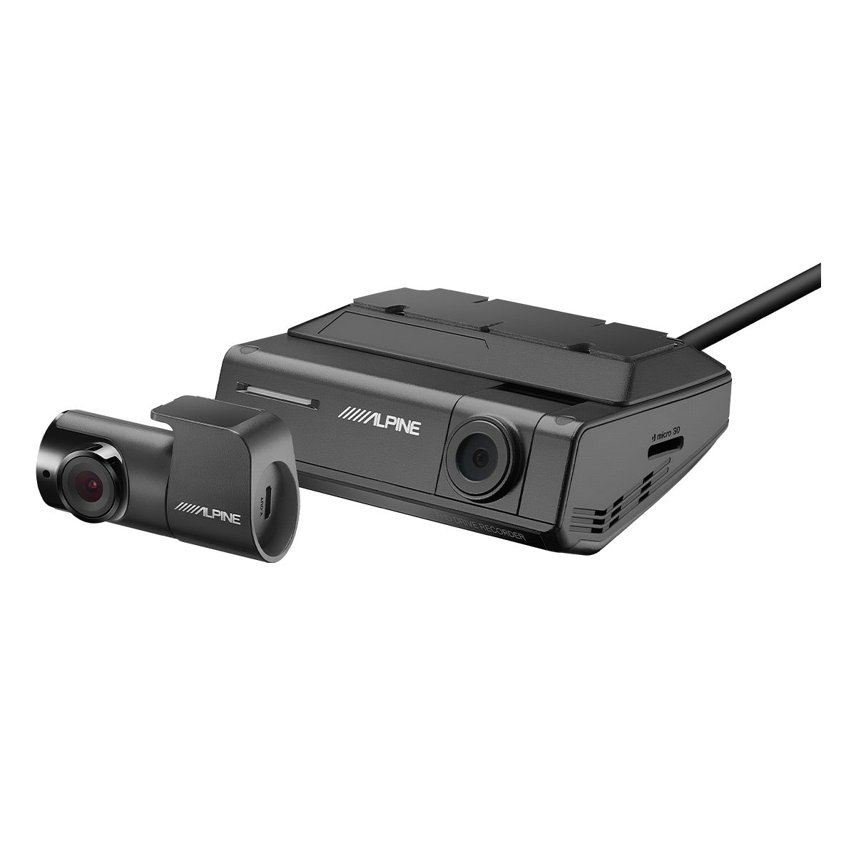 Alpine DVR C320R HD Dash Cam with Wi-Fi & Rear View Camera - 1080p Dual Recording, Night Vision, Parking Monitor for Cars, Trucks, SUVs | Perfect for Road Trips, Uber/Lyft Drivers & Fleet Security