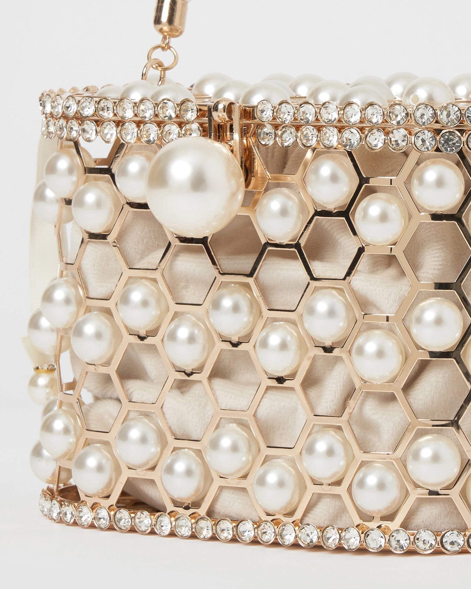 Izoa Harper Pearl Bag - Elegant & Stylish Women's Shoulder Bag for Parties, Weddings & Evening Events | Perfect Gift for Her
