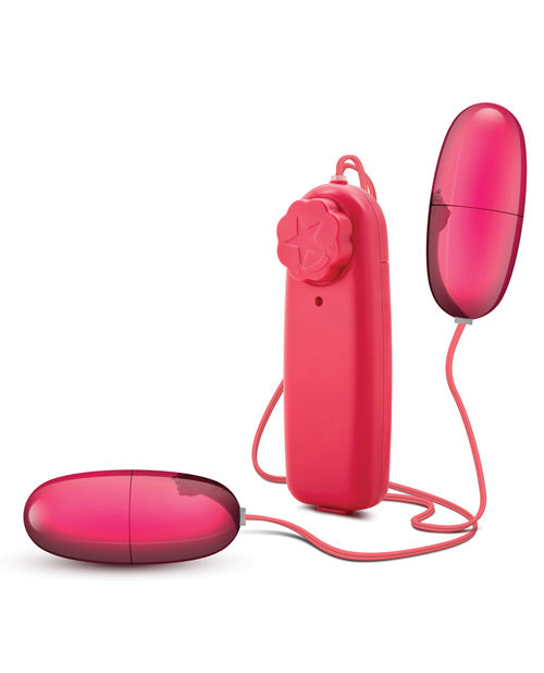 Blush B Yours Double Pop Eggs - Cerise Pink Silicone Stress Relief Toys for Adults & Kids - Perfect for Anxiety Relief, Office Desk Decor, and Party Favors