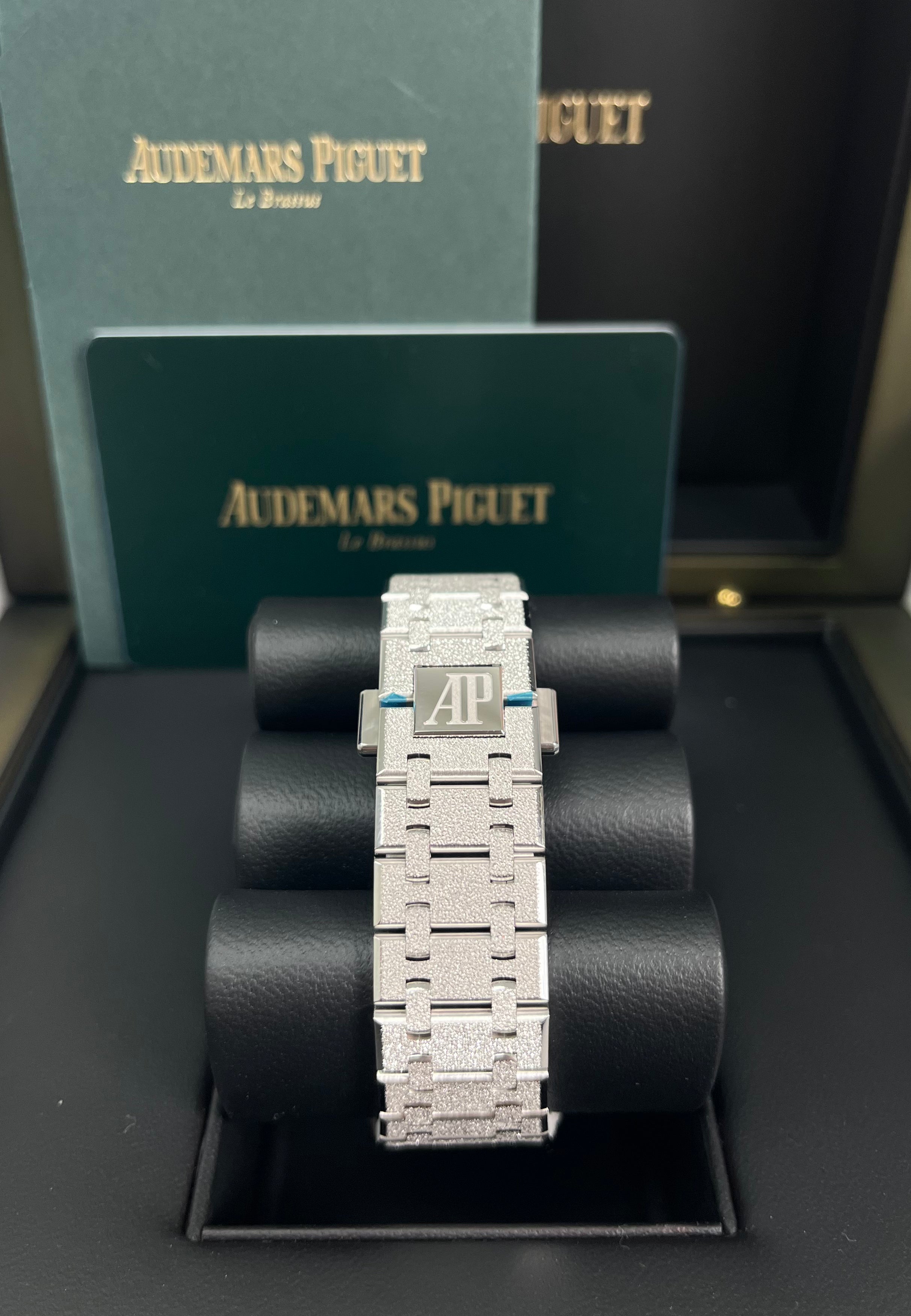Audemars Piguet Royal Oak Double Balance Wheel Openworked Frosted Skeleton Watch - 37mm Stainless Steel Ref#15466BC.GG.1259BC.01 - Luxury Timepiece for Men, Perfect for Business Meetings & Special Occasions