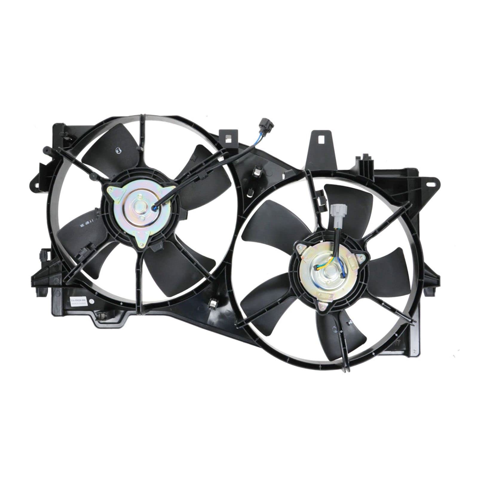 2002-2006 Mazda MPV Radiator Dual Cooling Fan Assembly Replacement Part MA3115131 - Perfect for Engine Overheating Prevention & Summer Driving