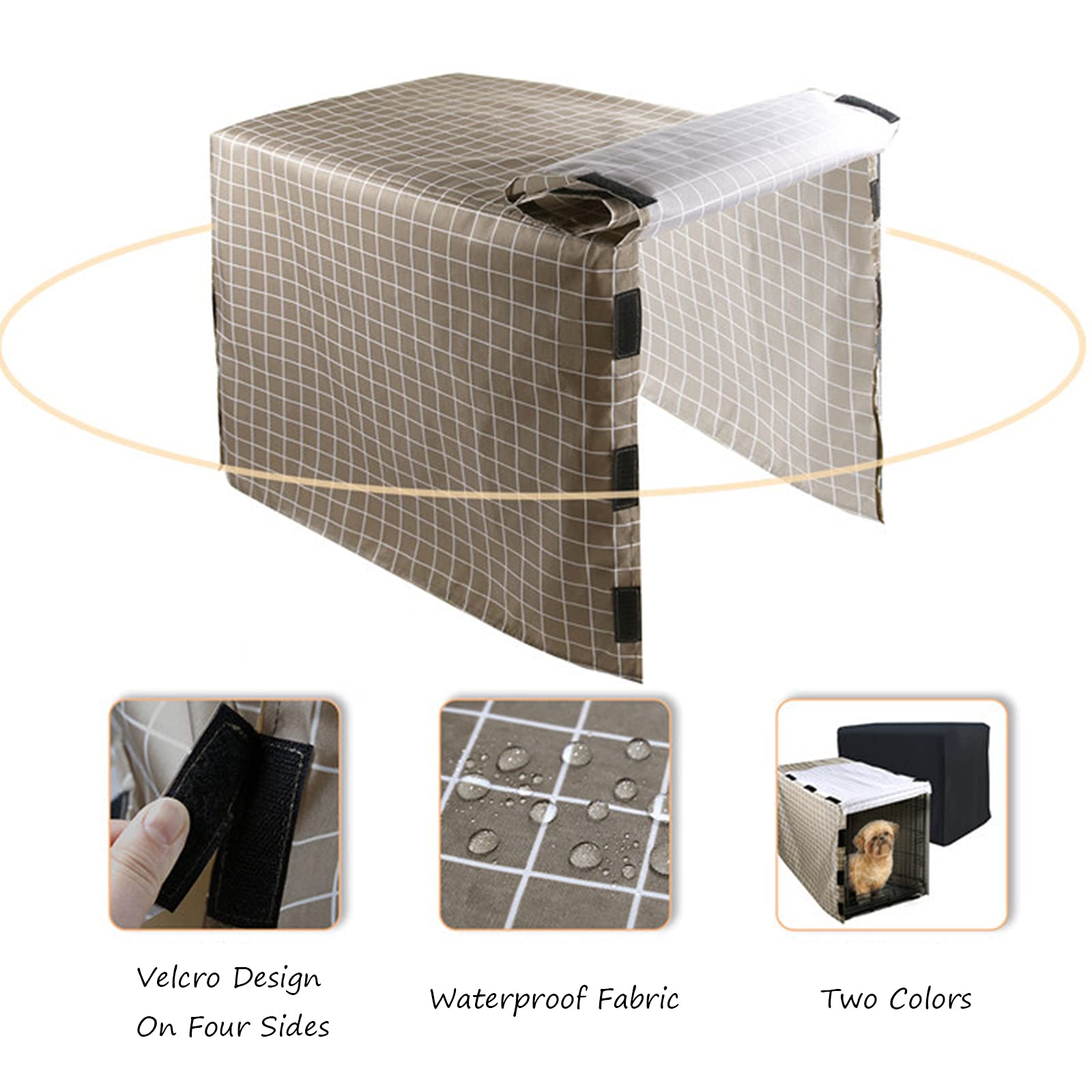 Waterproof Dog Crate Cover for 24