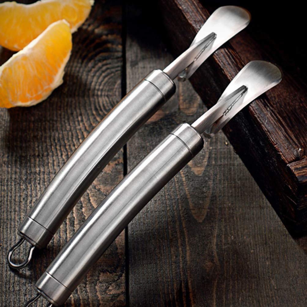 Stainless Steel Fruit Opener - Grapefruit Cutter, Lemon & Orange Peeler - Kitchen Gadget for Easy Citrus Peeling | Perfect for Juicing, Baking & Cocktail Making