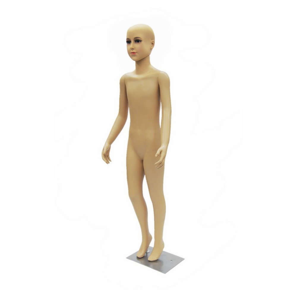 Realistic Full Body Kids Mannequin for 7-8 Year Olds - Durable Plastic Children's Dress Form with Removable Wig (Model D1/D02) - Perfect for Clothing Stores, Photography Studios & Window Displays