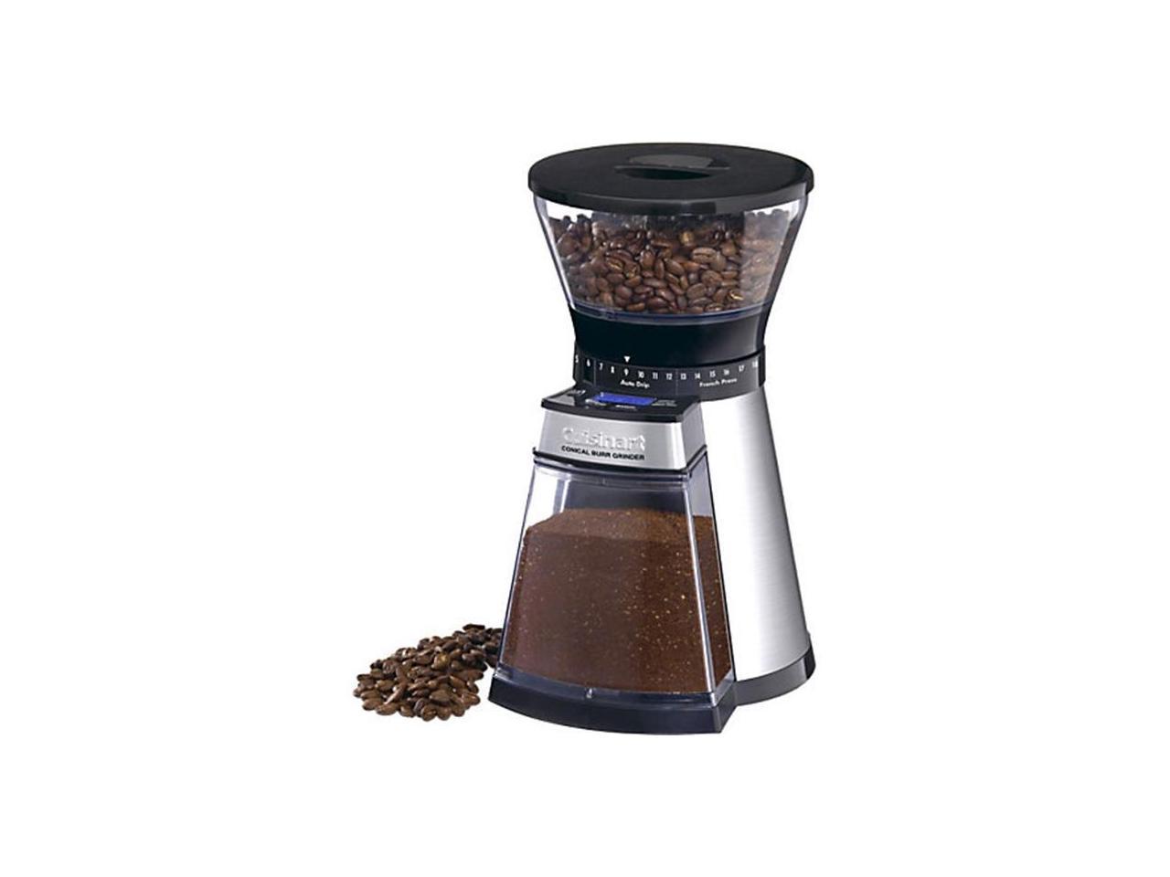 Premium Stainless Steel Burr Coffee Grinder - Adjustable Coarse to Fine Grind for Espresso, French Press & Drip Coffee - Perfect for Home Baristas & Coffee Enthusiasts