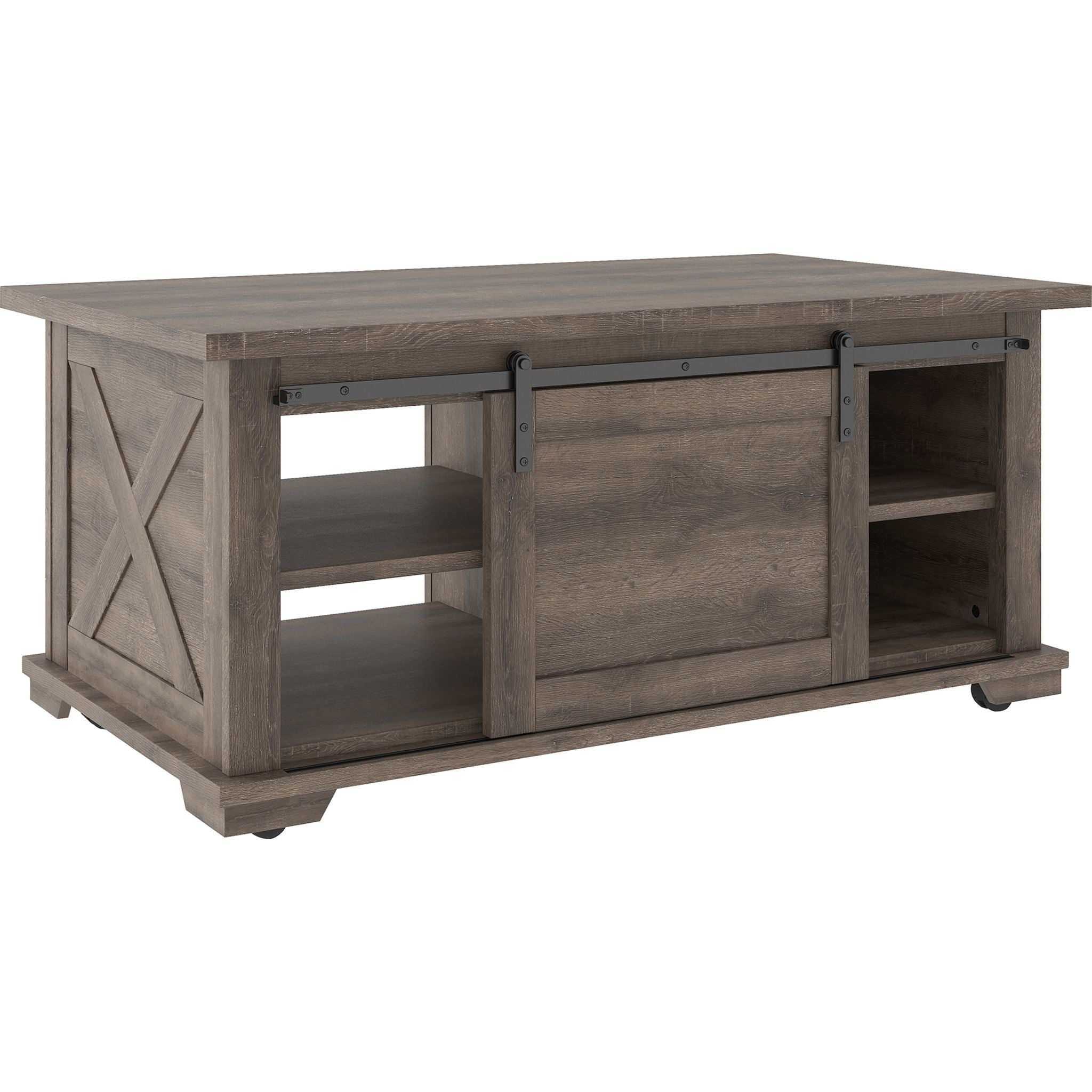 Modern Gray Arlenbry Coffee Table - Stylish Living Room Center Table for Small Spaces, Home Decor & Family Gatherings